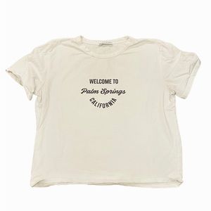 Zara Graphic White Tshirt